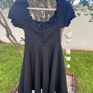 Puff Sleeve-ing You Behind Square Neck Mini Dress